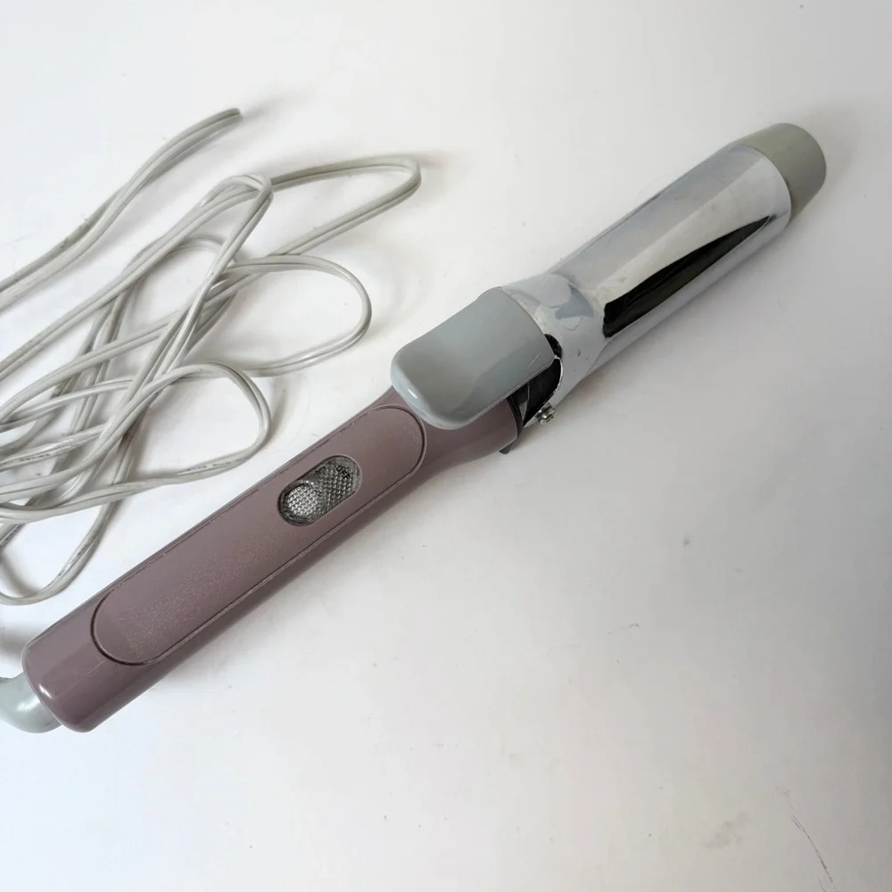 Vintage Helen of Troy 1.5”‎ Curling Iron Model 1618 Med Curl Lavender Gray Works
